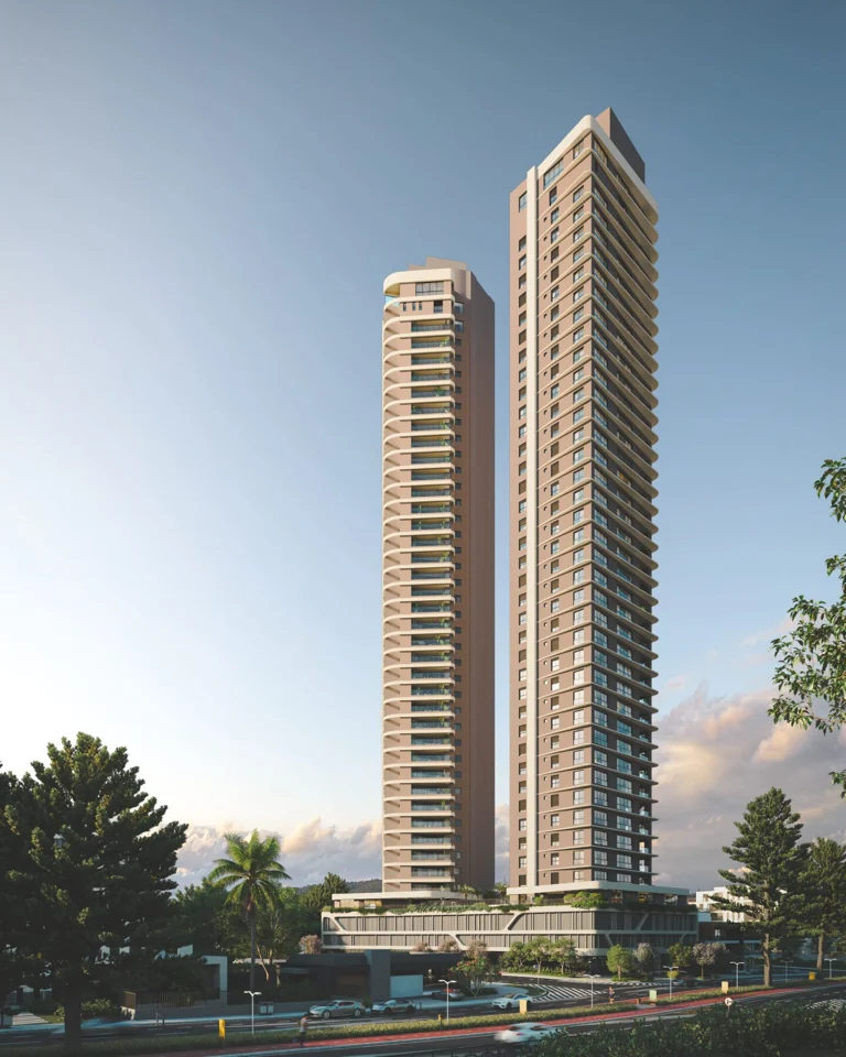 Imagem oficial de divulgação de City Altier Ricardo Paranhos, Goiânia. Pode ser perspectiva artística.