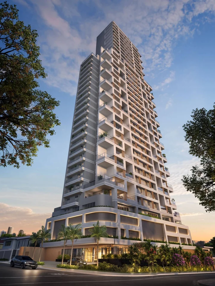 Imagem oficial de divulgação de City House, Goiânia. Pode ser perspectiva artística.