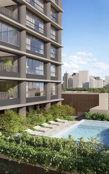 Imagem oficial de divulgação de City Park Palace, Goiânia. Pode ser perspectiva artística.