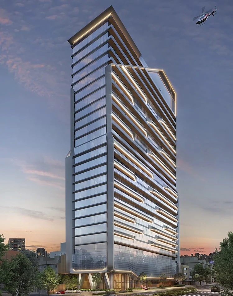 Imagem oficial de divulgação de Infinity Business by Pininfarina, Goiânia. Pode ser perspectiva artística.