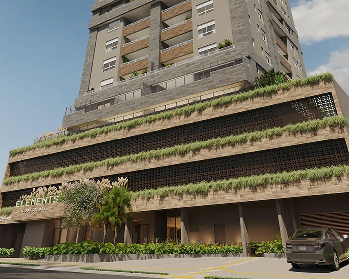 Imagem oficial de divulgação de Elements Consciente, Goiânia. Pode ser perspectiva artística.