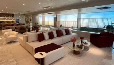 Imagem de divulgação do Autêntico Flamboyant Residencial, em Jardim Goiás, Goiânia. Pode ser perspectiva artística.