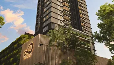 Imagem de divulgação do Bioma Wellness Life, em Setor Marista, Goiânia. Pode ser perspectiva artística.
