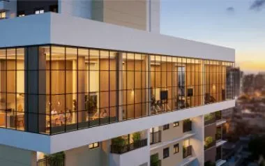 Imagem de divulgação do Icoon Home Resort, em Jardim Europa, Goiânia. Pode ser perspectiva artística.