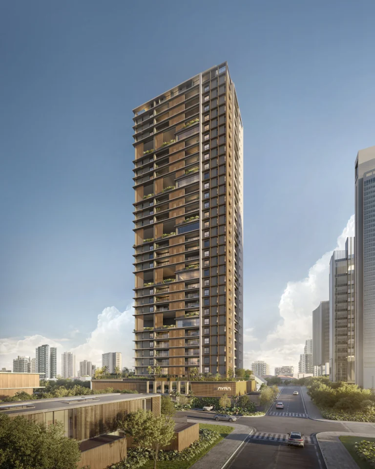 Imagem oficial de divulgação de Opus Ayra Reserva Ybiti, Goiânia. Pode ser perspectiva artística.