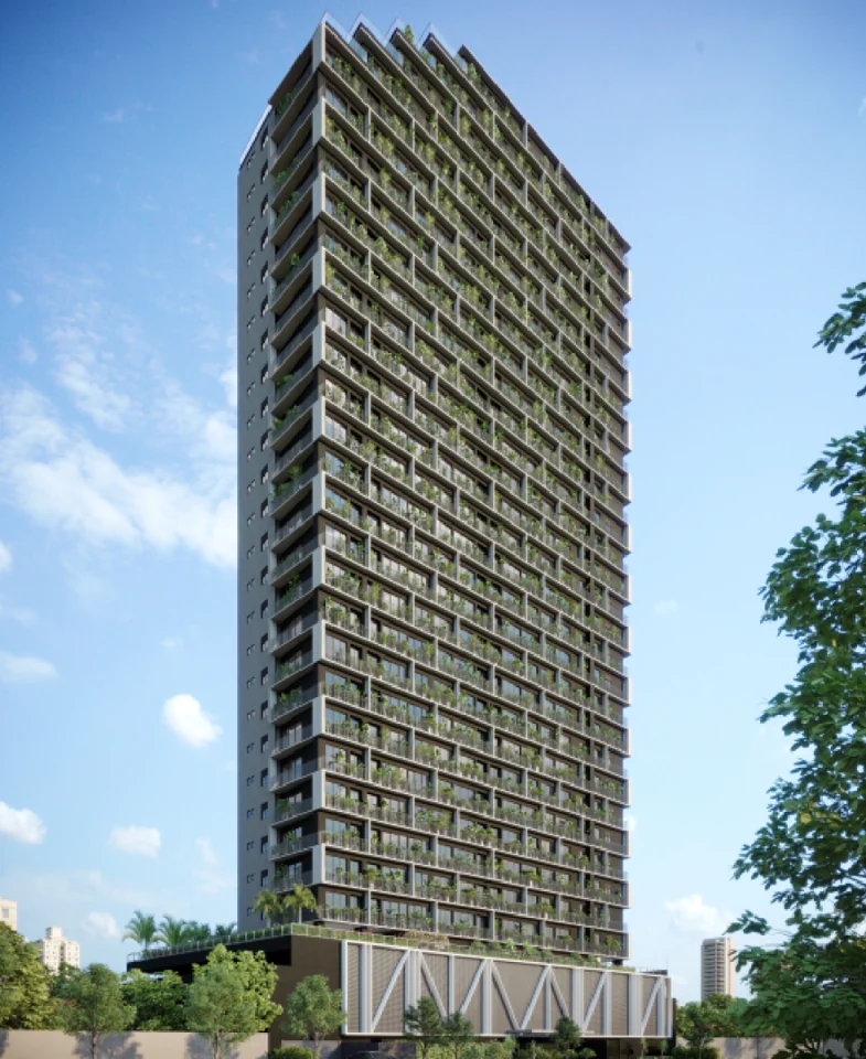 Imagem oficial de divulgação de Opus Geo Home 136, Goiânia. Pode ser perspectiva artística.