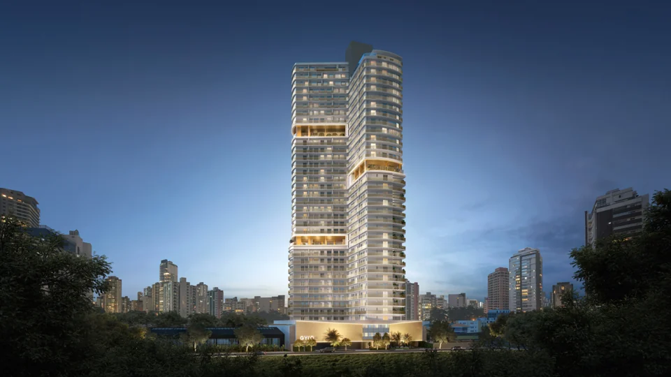 Imagem oficial de divulgação de Opus Gyro Praça do Sol, Goiânia. Pode ser perspectiva artística.