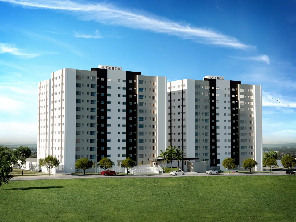 Imagem oficial de divulgação de Vivah Condomínio Clube, Aparecida de Goiânia. Pode ser perspectiva artística.