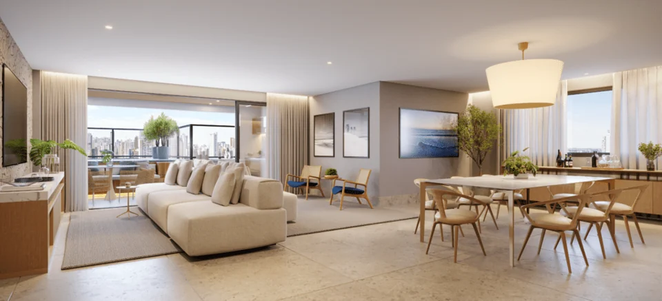 Imagem oficial de divulgação de Lodge, Goiânia. Pode ser perspectiva artística.